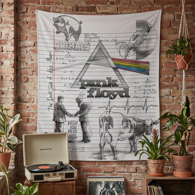 Pink Floyd Tapestry - Album Collage Sketch Pink Floyd Tapestry - Album Collage Sketch