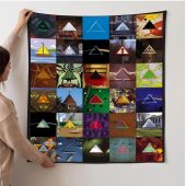 Pink Floyd Tapestry - Album Dark Side Of The Moon Collage Pink Floyd Tapestry - Album Dark Side Of The Moon Collage