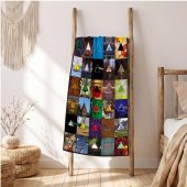Pink Floyd Tapestry - Album Dark Side Of The Moon Collage Pink Floyd Tapestry - Album Dark Side Of The Moon Collage
