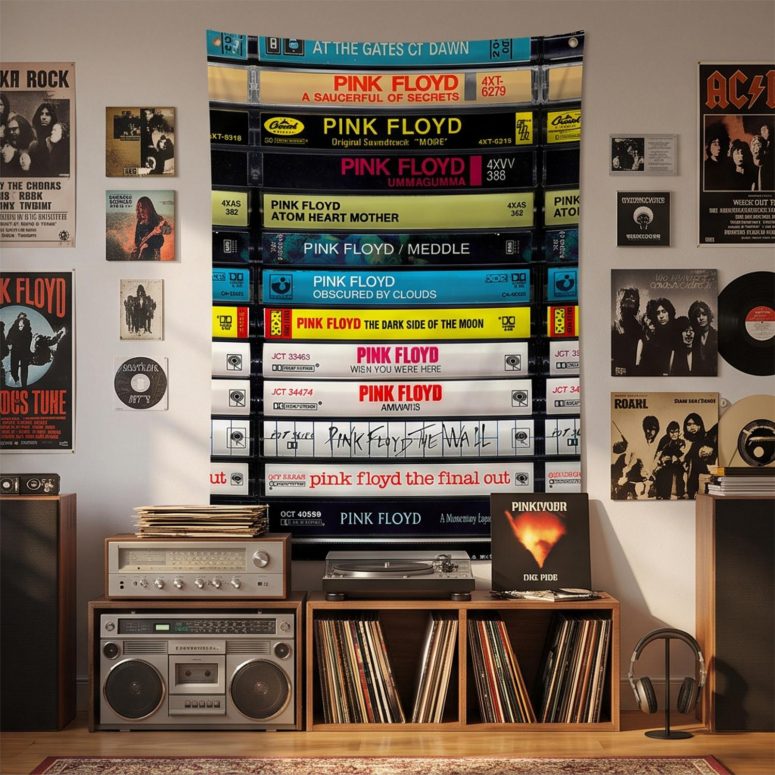 Pink Floyd Tapestry - Albums Cassette Retro Collection Pink Floyd Tapestry - Albums Cassette Retro Collection
