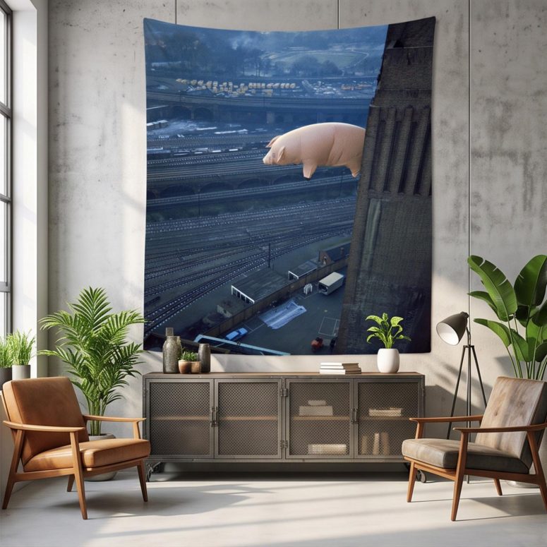 Pink Floyd Tapestry - Animals 2018 Remix Algie Pig Pink Floyd Tapestry - Animals 2018 Remix Algie Pig