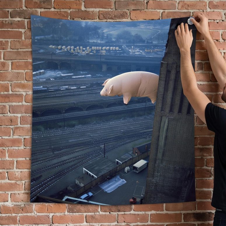 Pink Floyd Tapestry - Animals 2018 Remix Algie Pig Pink Floyd Tapestry - Animals 2018 Remix Algie Pig