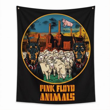 Pink Floyd Tapestry - Animals Dog Sheep Pig trippy