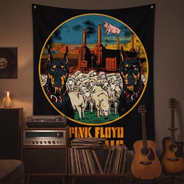 Pink Floyd Tapestry - Animals Dog Sheep Pig trippy