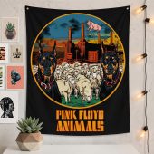 Pink Floyd Tapestry - Animals Dog Sheep Pig trippy Pink Floyd Tapestry - Animals Dog Sheep Pig trippy