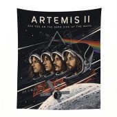 Pink Floyd Tapestry - Artemis II See You On The Dark Side Of The Moon