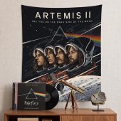 Pink Floyd Tapestry - Artemis II See You On The Dark Side Of The Moon