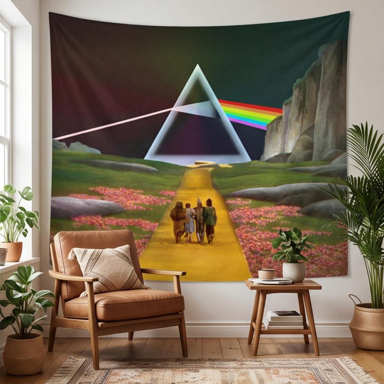 Pink Floyd Tapestry - Dark Side of the Rainbow x Wizard of Oz at The Logan Theatre