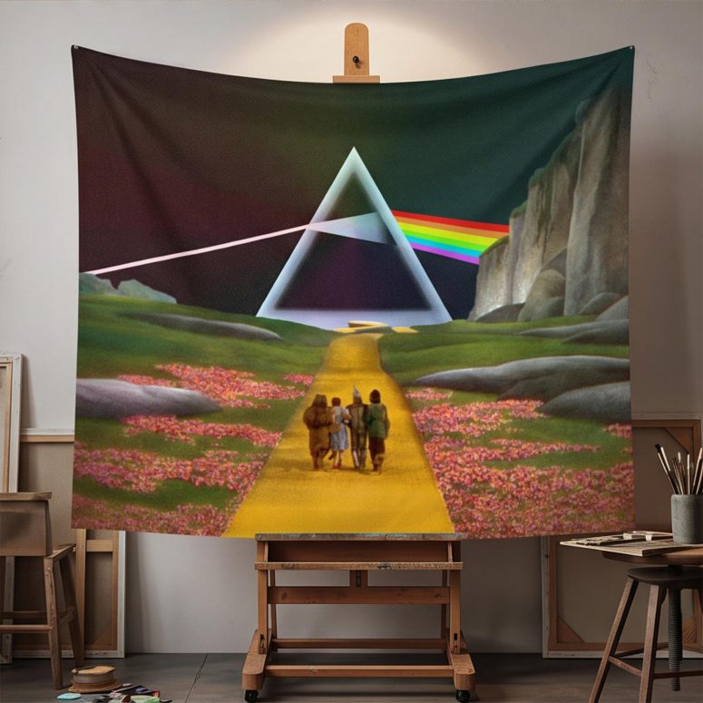 Pink Floyd Tapestry - Dark Side of the Rainbow x Wizard of Oz at The Logan Theatre