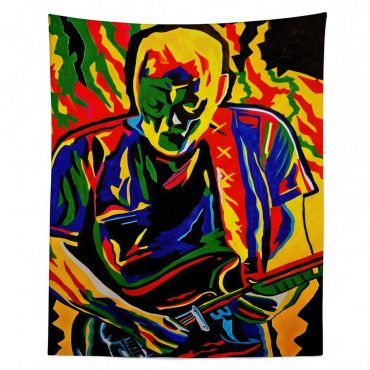 Pink Floyd Tapestry - David Gilmour Legend Abstract Art