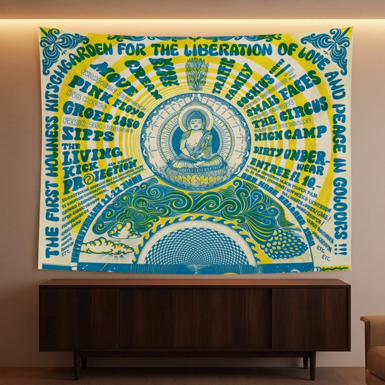 Pink Floyd Tapestry - Den Haag Netherlands 1968 Concert