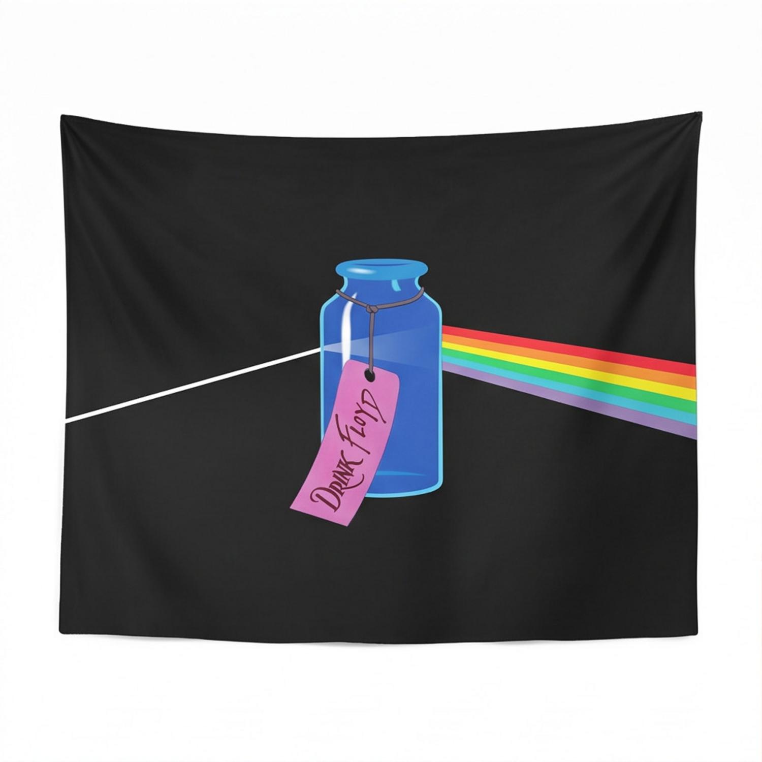 Pink Floyd Tapestry - Drink Floyd Alice in Wonderland Meets TDSOTM Pink Floyd Tapestry - Drink Floyd Alice in Wonderland Meets TDSOTM