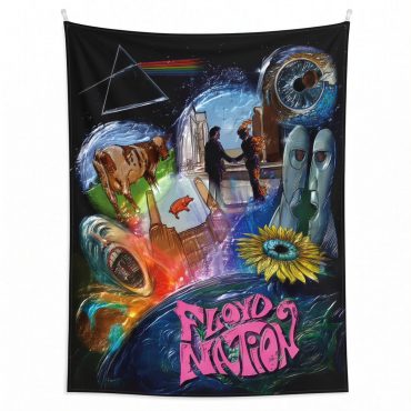 Pink Floyd Tapestry - DSOTM WYWH Animals Album Collage oil painting Pink Floyd Tapestry - DSOTM WYWH Animals Album Collage oil painting