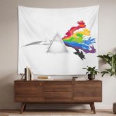 Pink Floyd Tapestry - Eeve Evolution Dark Side Of The Moon Pokemon