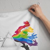 Pink Floyd Tapestry - Eeve Evolution Dark Side Of The Moon Pokemon