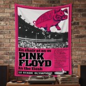 Pink Floyd Tapestry - En Chair Et En Os Le Stade Olympique In The Flesh Concert Pink Floyd Tapestry - En Chair Et En Os Le Stade Olympique In The Flesh Concert