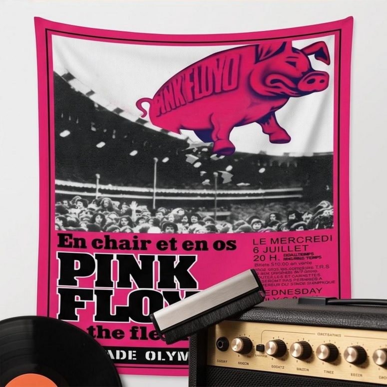 Pink Floyd Tapestry - En Chair Et En Os Le Stade Olympique In The Flesh Concert Pink Floyd Tapestry - En Chair Et En Os Le Stade Olympique In The Flesh Concert