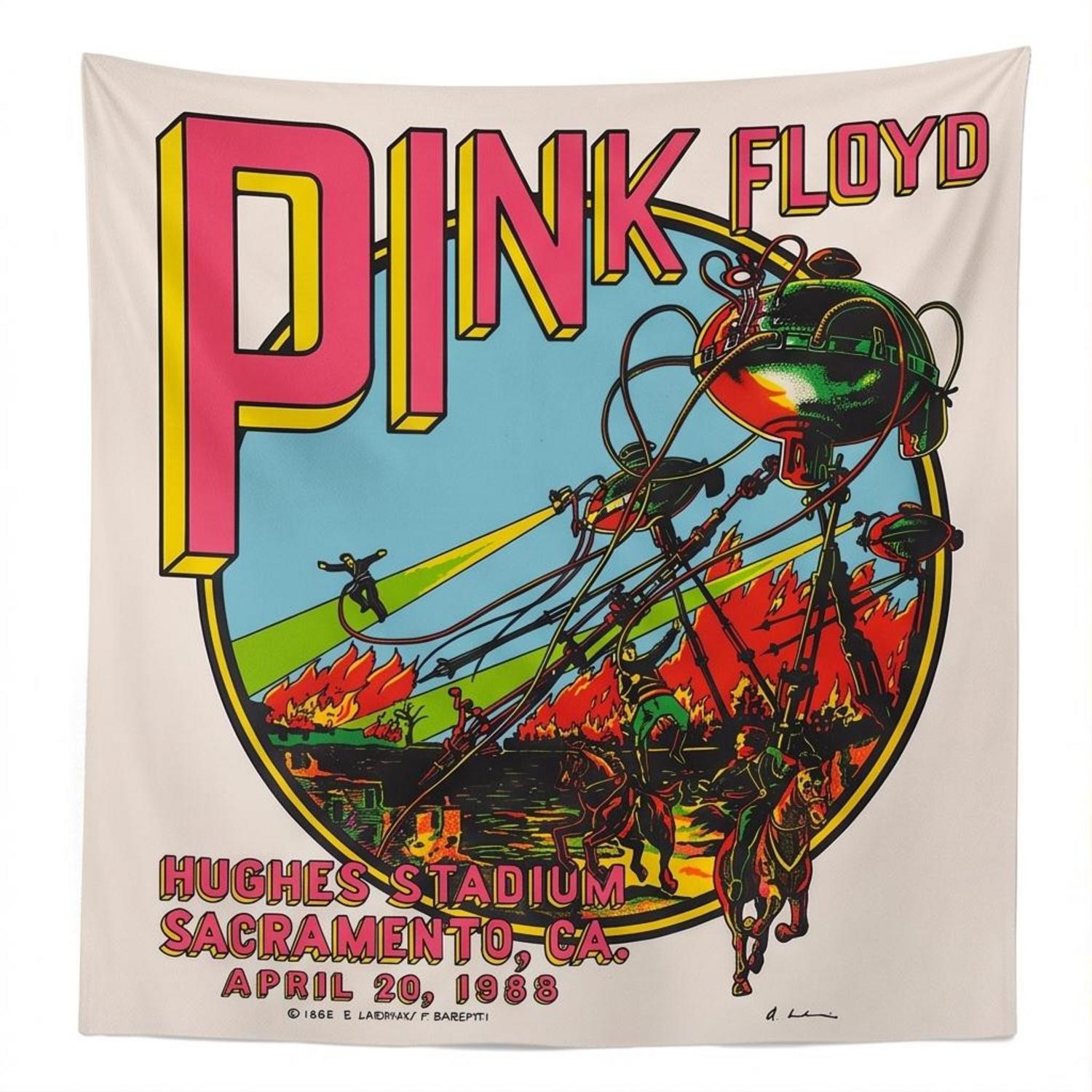 Pink Floyd Tapestry - Hughes Stadium Sacramento Concert Pink Floyd Tapestry - Hughes Stadium Sacramento Concert