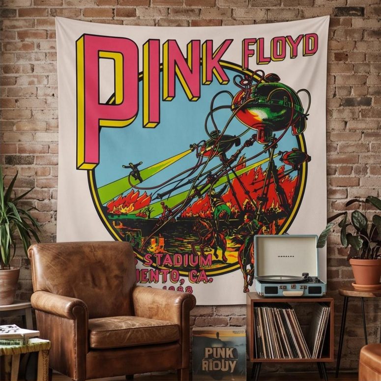 Pink Floyd Tapestry - Hughes Stadium Sacramento Concert Pink Floyd Tapestry - Hughes Stadium Sacramento Concert