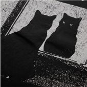 Pink Floyd Tapestry - Is There Any Body Out There Funny Witchy Cat