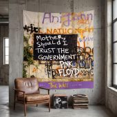Pink Floyd Tapestry - Mother Should I Trust The Government Berlin Wall 1990