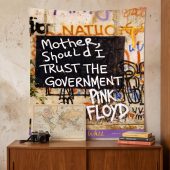Pink Floyd Tapestry - Mother Should I Trust The Government Berlin Wall 1990