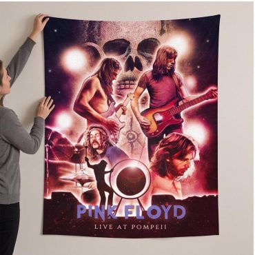 Pink Floyd Tapestry - Pink Floyd Live At PomPeii Illustration