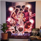 Pink Floyd Tapestry - Pink Floyd Live At PomPeii Illustration Pink Floyd Tapestry - Pink Floyd Live At PomPeii Illustration