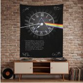 Pink Floyd Tapestry - Pink Floyd quote Time Art Pre Signed Pink Floyd Tapestry - Pink Floyd quote Time Art Pre Signed