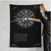 Pink Floyd Tapestry - Pink Floyd quote Time Art Pre Signed Pink Floyd Tapestry - Pink Floyd quote Time Art Pre Signed