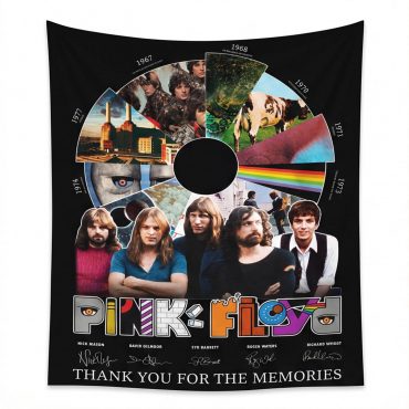 Pink Floyd Tapestry - Pink Floyd Shirt Time Line Album Collage Signature