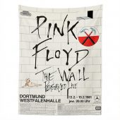 Pink Floyd Tapestry - Pink Floyd The Wall Original Vintage Tour Poster for Dortmund Germany 1981
