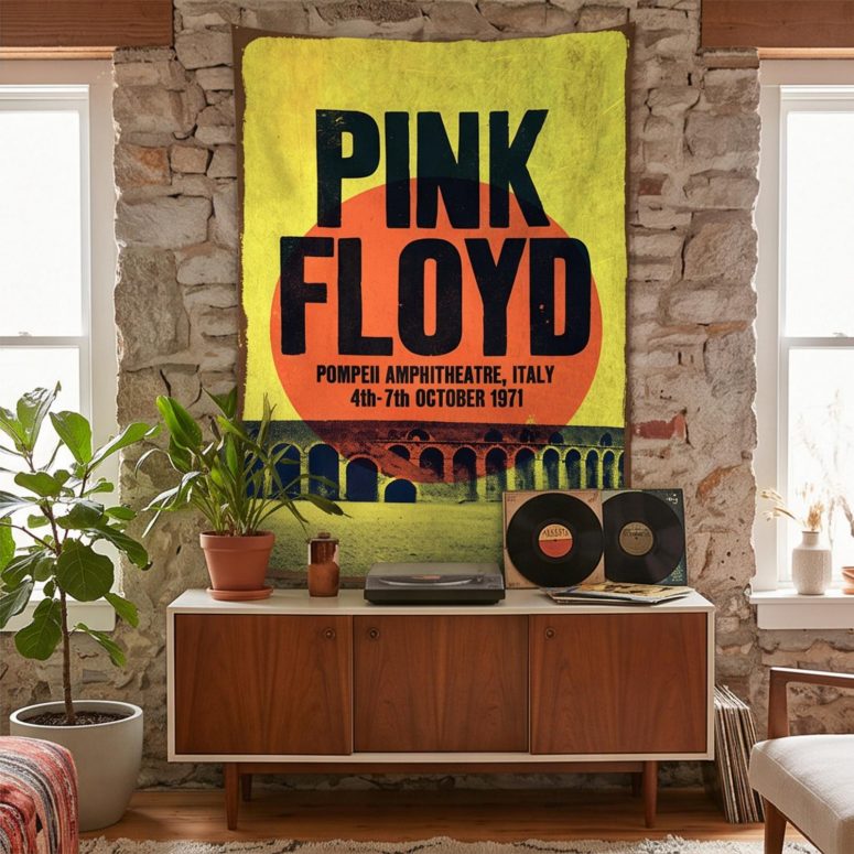 Pink Floyd Tapestry - Pompeii Amphitheatre Italy 1971 Pink Floyd Tapestry - Pompeii Amphitheatre Italy 1971