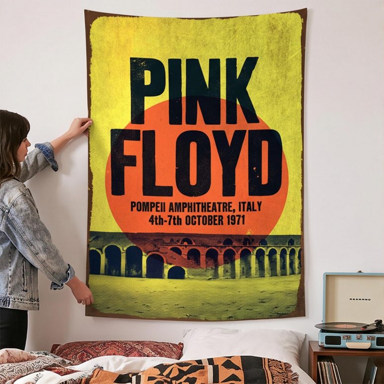 Pink Floyd Tapestry - Pompeii Amphitheatre Italy 1971 Pink Floyd Tapestry - Pompeii Amphitheatre Italy 1971