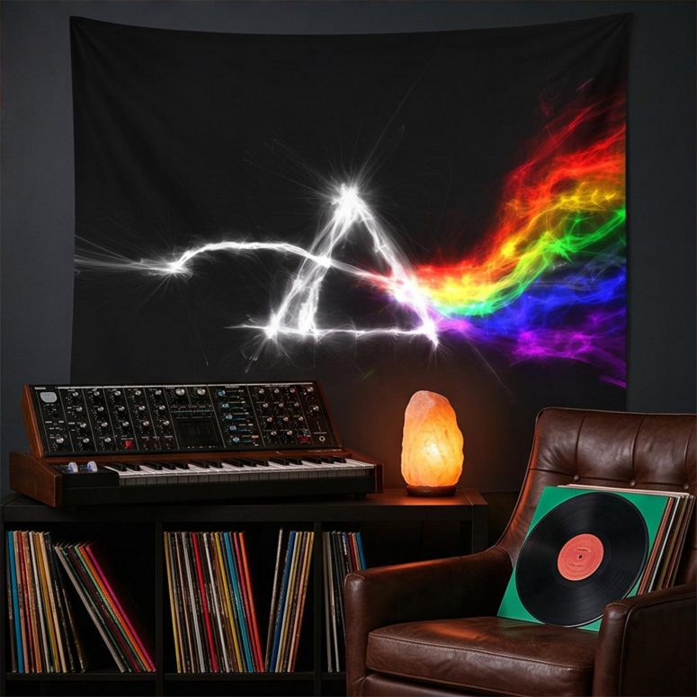Pink Floyd Tapestry - The Dark Side Of The Moon Electric Smoke Pink Floyd Tapestry - The Dark Side Of The Moon Electric Smoke