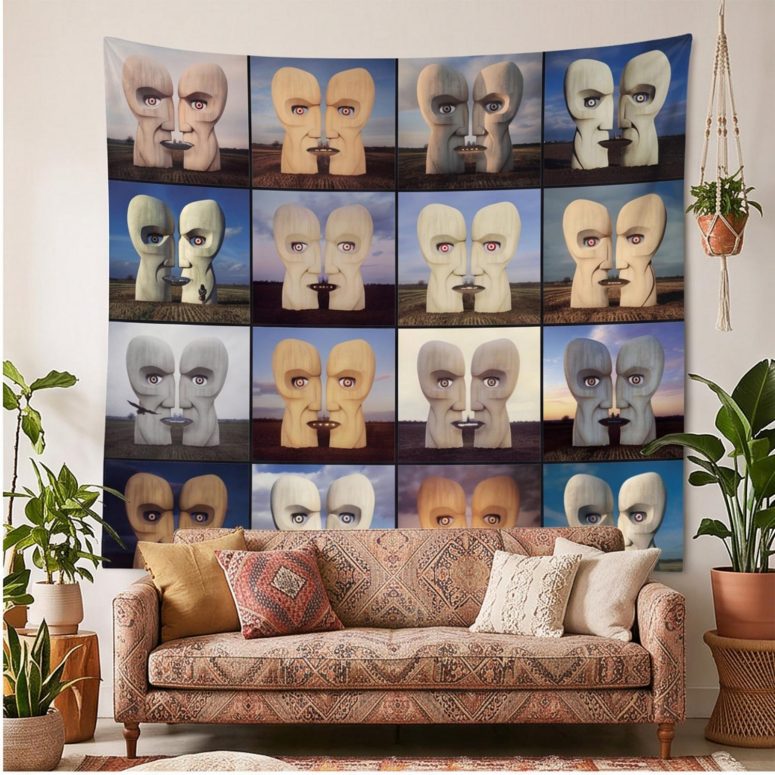 Pink Floyd Tapestry - The Division Bell Collage Pink Floyd Tapestry - The Division Bell Collage