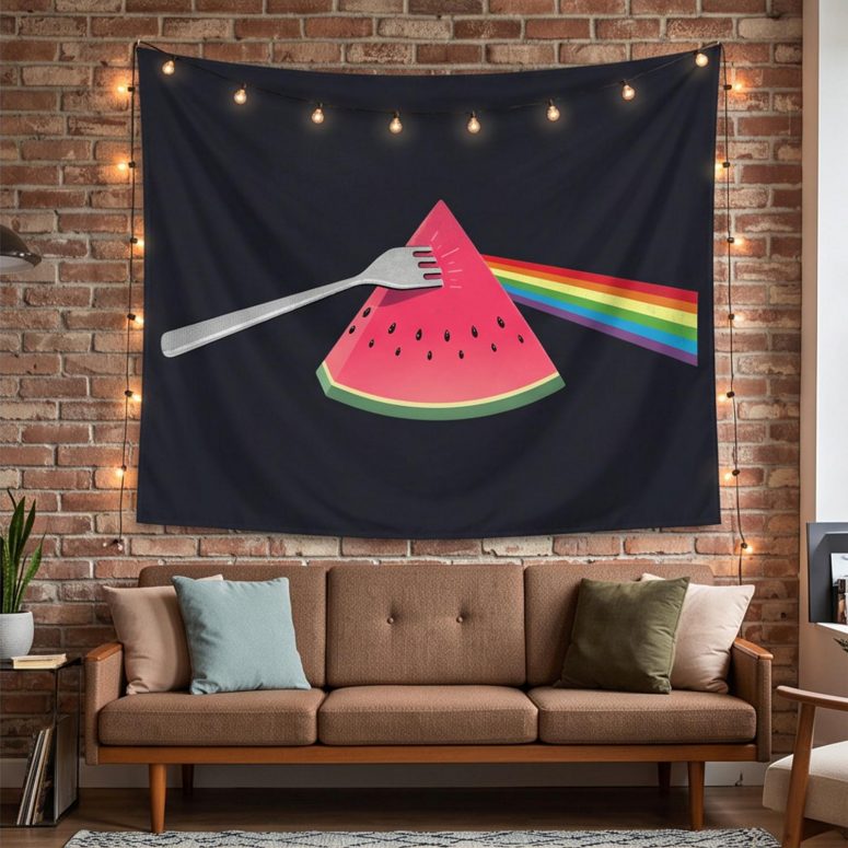 Pink Floyd Tapestry - The Fork Side of the Watermelon Pink Floyd Tapestry - The Fork Side of the Watermelon
