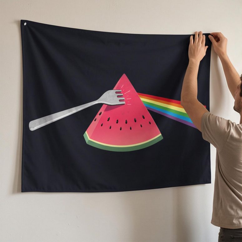 Pink Floyd Tapestry - The Fork Side of the Watermelon Pink Floyd Tapestry - The Fork Side of the Watermelon