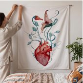 Pink Floyd Tapestry - The Wall Flower Heart What shall we do now Pink Floyd Tapestry - The Wall Flower Heart What shall we do now