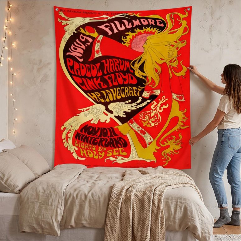 Pink Floyd Tapestry - Vintage Concert Poster from Fillmore Auditorium