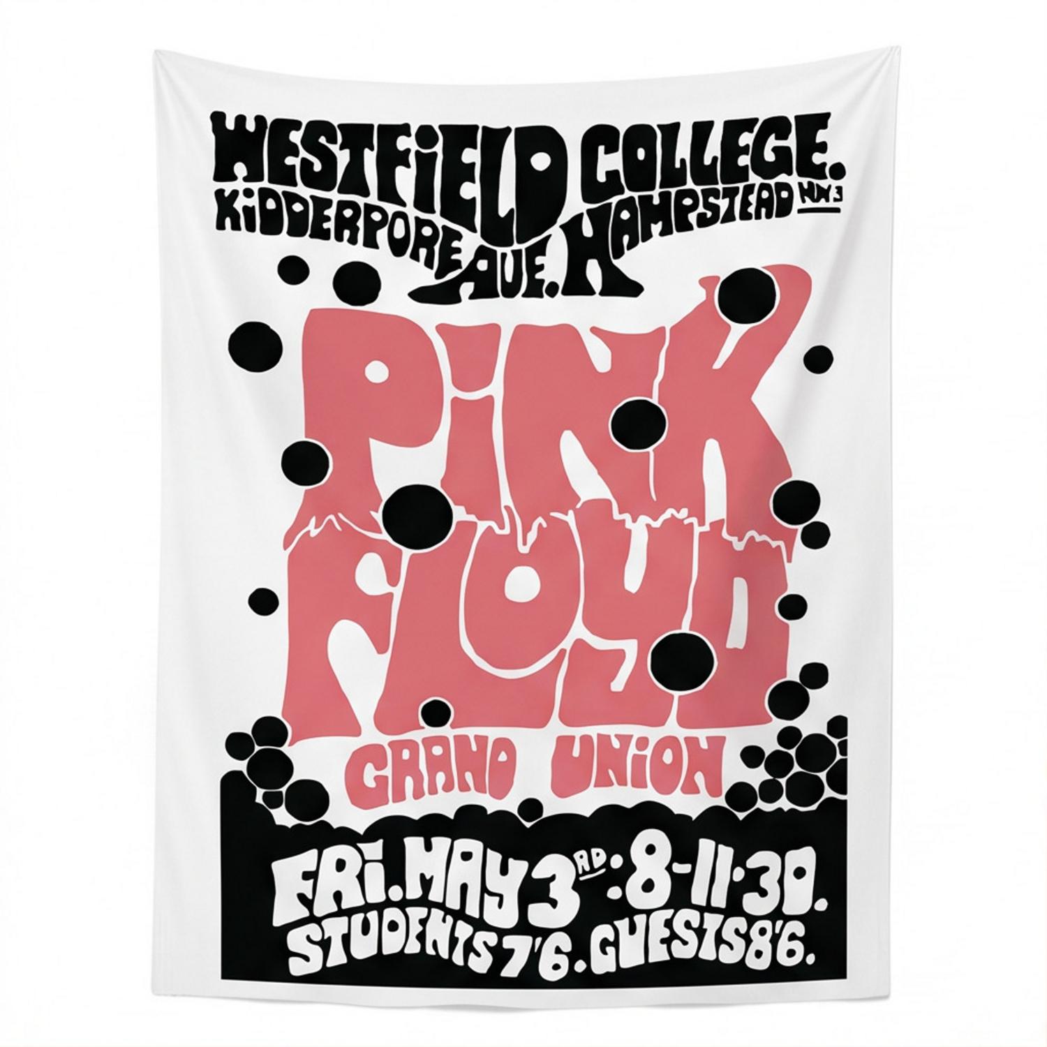 Pink Floyd Tapestry - Westfield College Hampstead Concert 1968 Pink Floyd Tapestry - Westfield College Hampstead Concert 1968