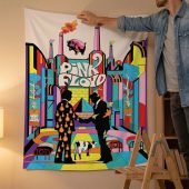 Pink Floyd Tapestry - Wish You Were Here Animals Atom Mother Psychedelic Art Pink Floyd Tapestry - Wish You Were Here Animals Atom Mother Psychedelic Art