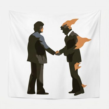 Pink Floyd Tapestry - Wish You Were Here Burning Man Pink Floyd Tapestry - Wish You Were Here Burning Man