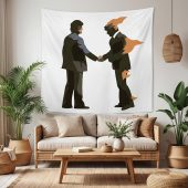 Pink Floyd Tapestry - Wish You Were Here Burning Man Pink Floyd Tapestry - Wish You Were Here Burning Man