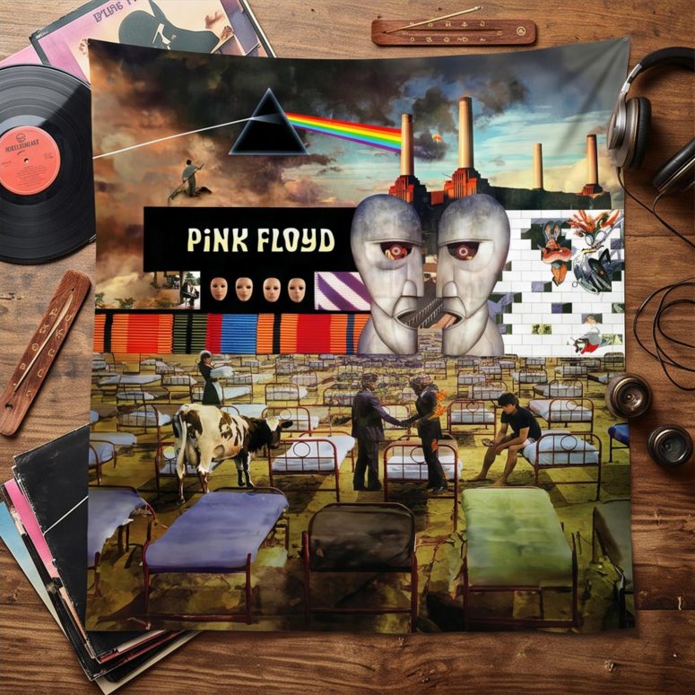 Pink Floyd Tapestry - Wish You Were Here Dark Side Of The Moon Pink Floyd The Wall Division Bell Animals