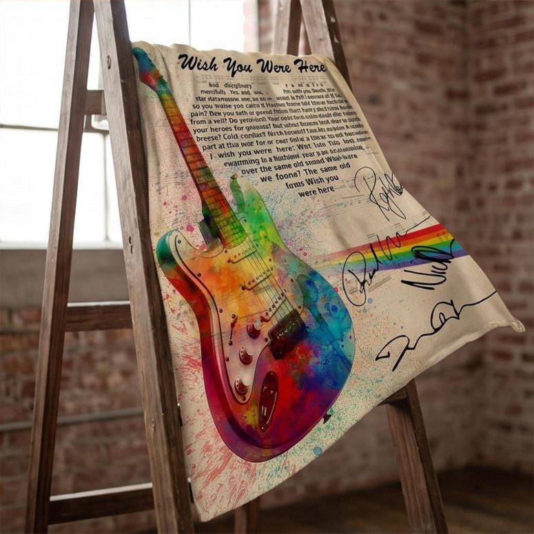 Pink Floyd Tapestry - Wish You Were Here Pink Floyd Sign Guitar Pink Floyd Tapestry - Wish You Were Here Pink Floyd Sign Guitar