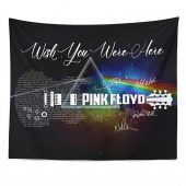 Pink Floyd Tapestry - Wish You Were Here With Guitar Typography And Signatures