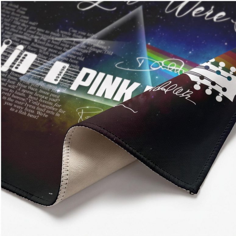 Pink Floyd Tapestry - Wish You Were Here With Guitar Typography And Signatures Pink Floyd Tapestry - Wish You Were Here With Guitar Typography And Signatures