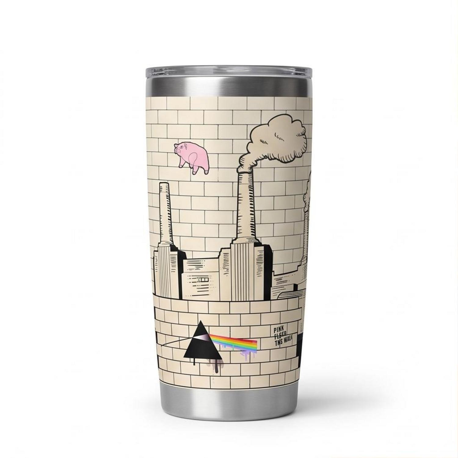 Pink Floyd Tumbler - Album Art DSOTM Animals The Wall Pink Floyd Tumbler - Album Art DSOTM Animals The Wall