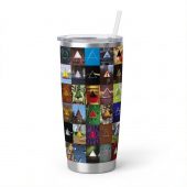 Pink Floyd Tumbler - Album Dark Side Of The Moon Collage